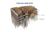 Diagram showing the Town Hall bore piles.
