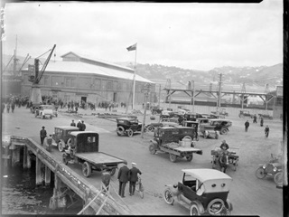 Wellington waterfront when it was an industrial zone.